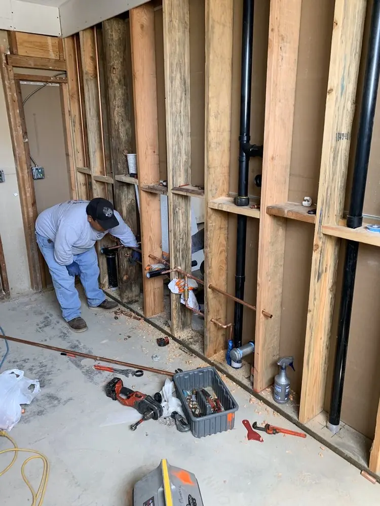 Commercial rough-in plumbing for Gas Line Repair in Juanamaria